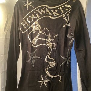 Wizarding World black long sleeve Hogwarts top - official HP merchandise